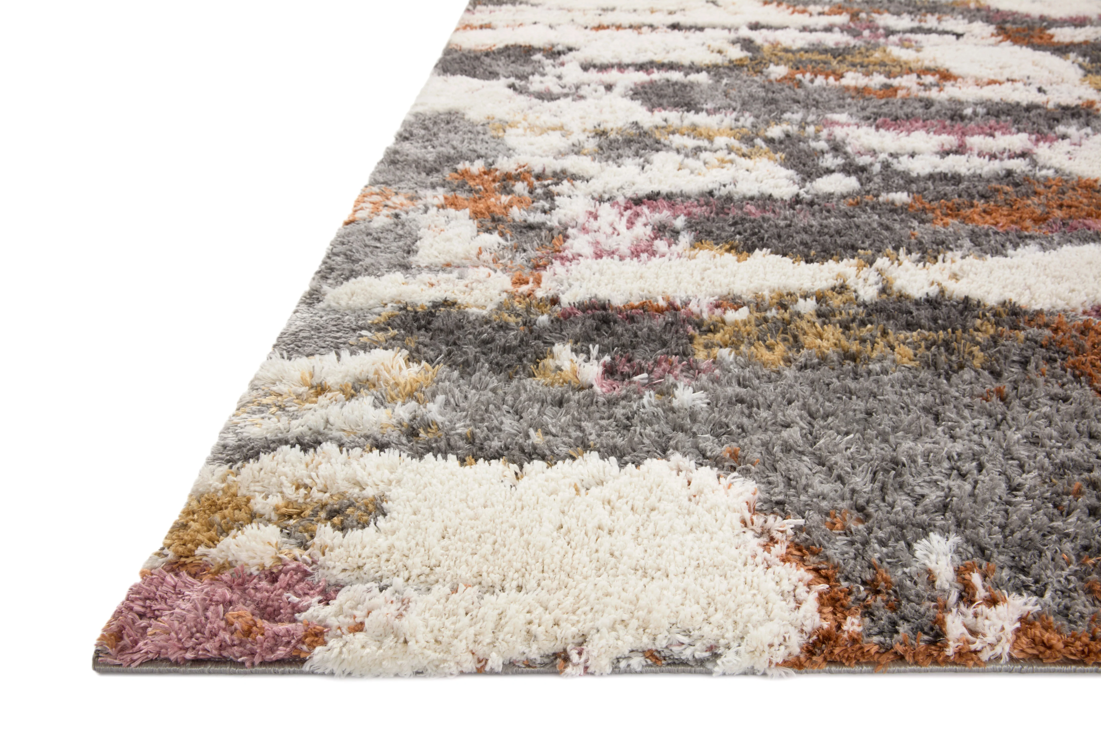 Levitt Shag Grey / Multi Rug - Image 2