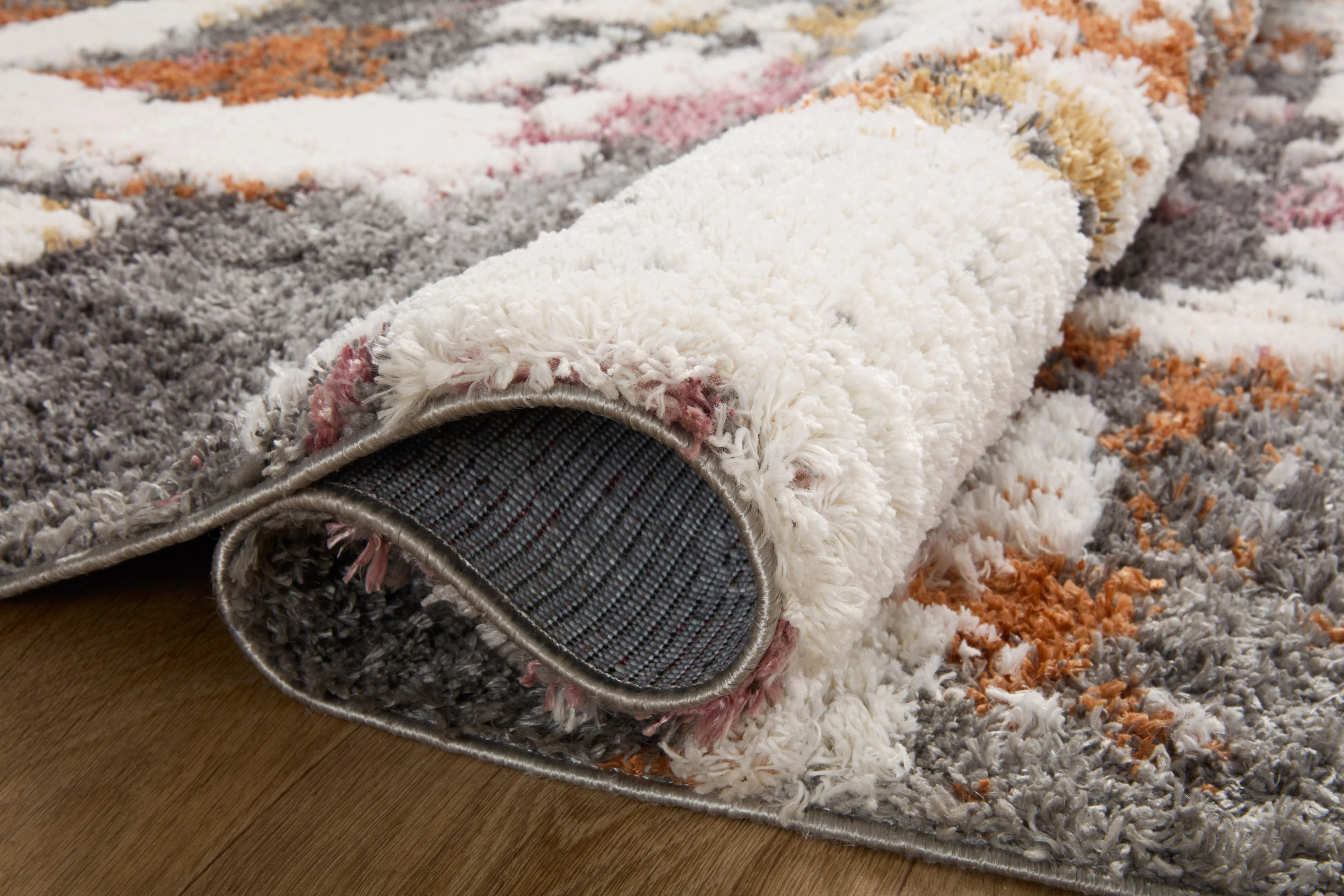 Levitt Shag Grey / Multi Rug - Image 3