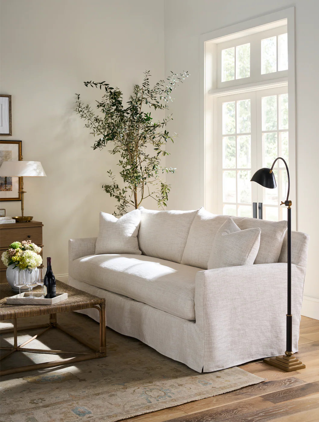 Lilah Slipcovered Sofa - Image 3