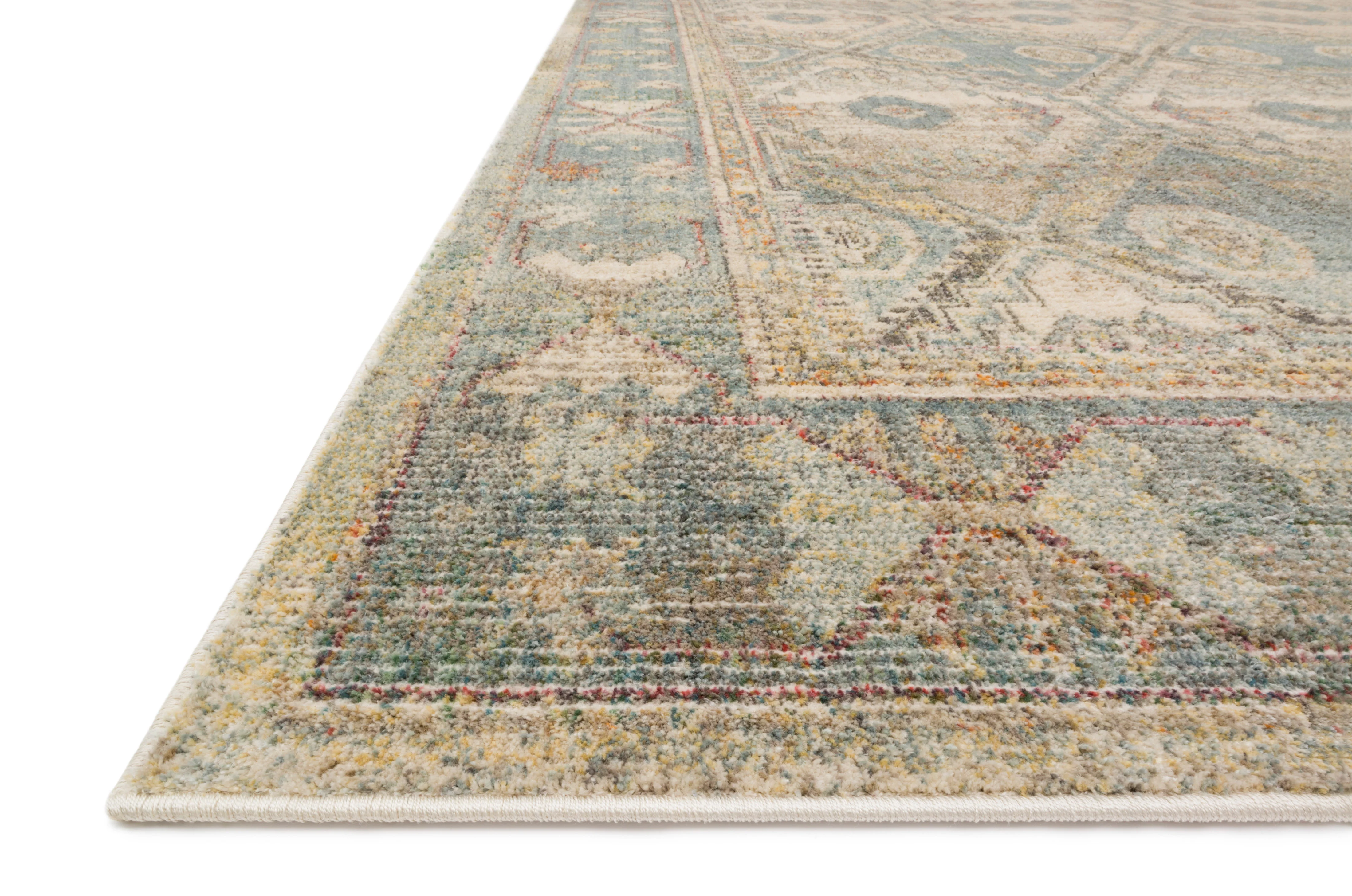 Magnolia Home by Joanna Gaines x Loloi Linnea Natural / Sky Rug - Image 2