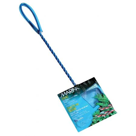 Marina 5-Inch Blue Fine Nylon Fish Net with 10-Inch Handle - Image 1