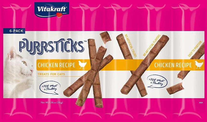 V35974 PurrSticks Chicken Treats for Cats - 6 Count - Image 1
