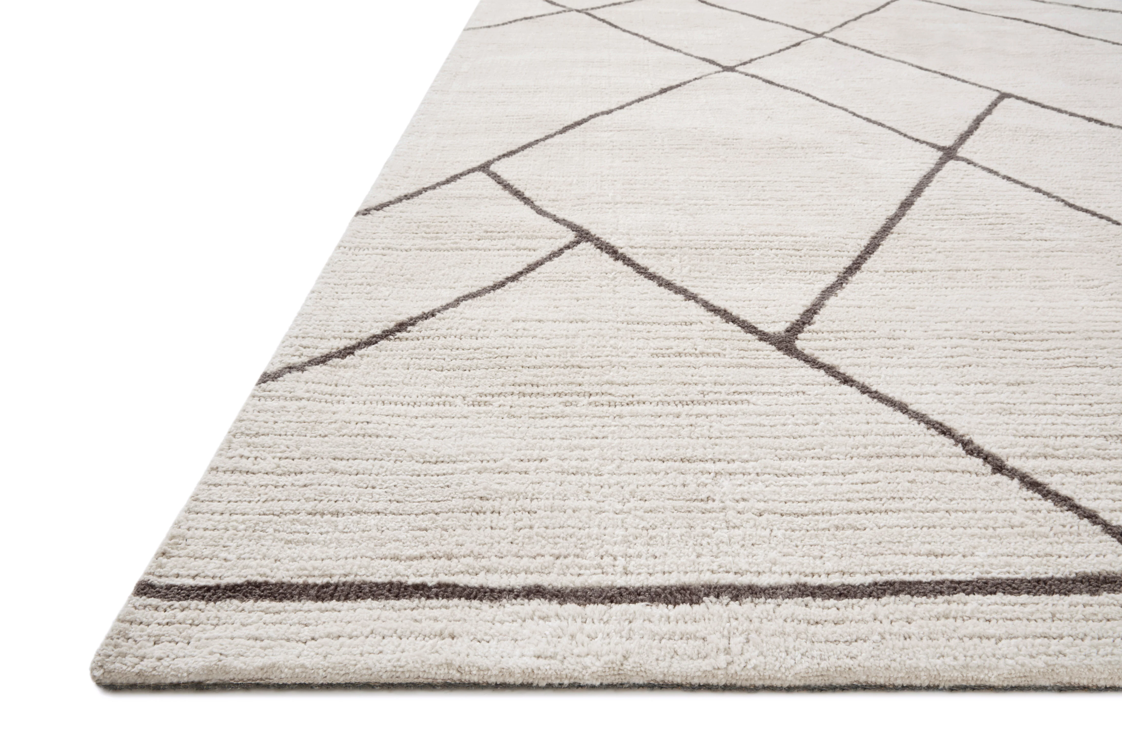 Magnolia Home by Joanna Gaines x Loloi Logan Ivory / Charcoal Rug - Image 2