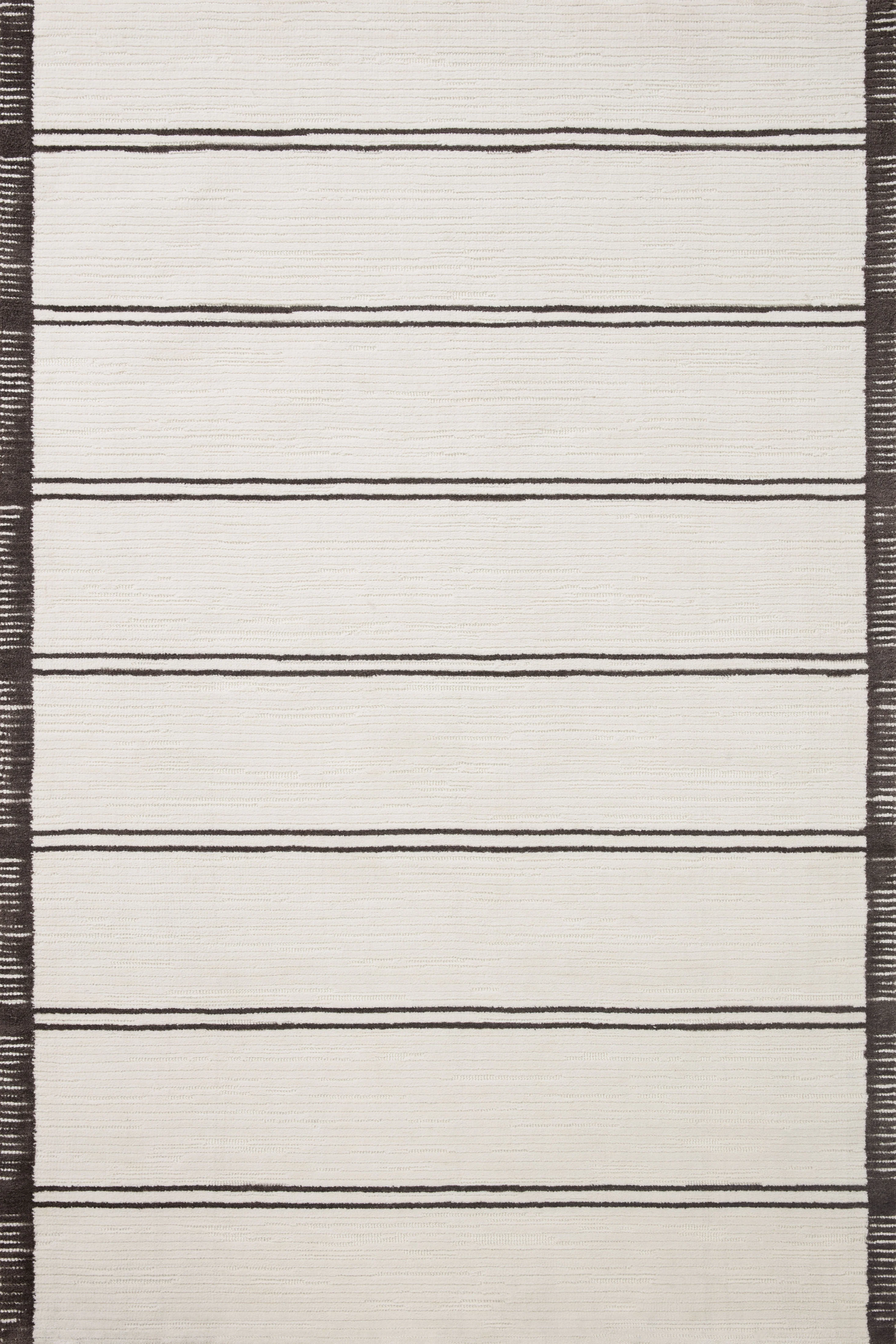 Magnolia Home by Joanna Gaines x Loloi Logan White / Mocha Rug