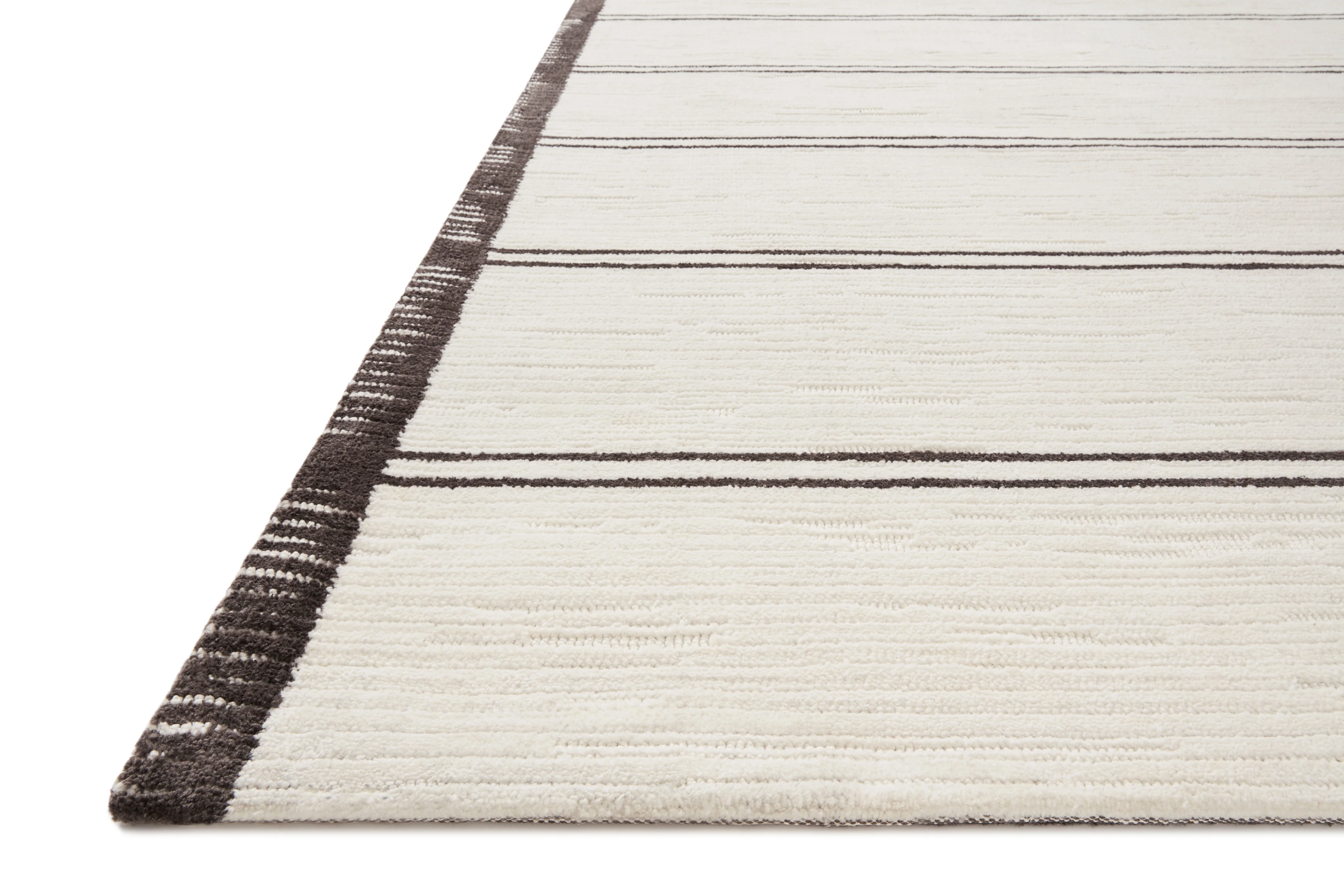 Magnolia Home by Joanna Gaines x Loloi Logan White / Mocha Rug - Image 2
