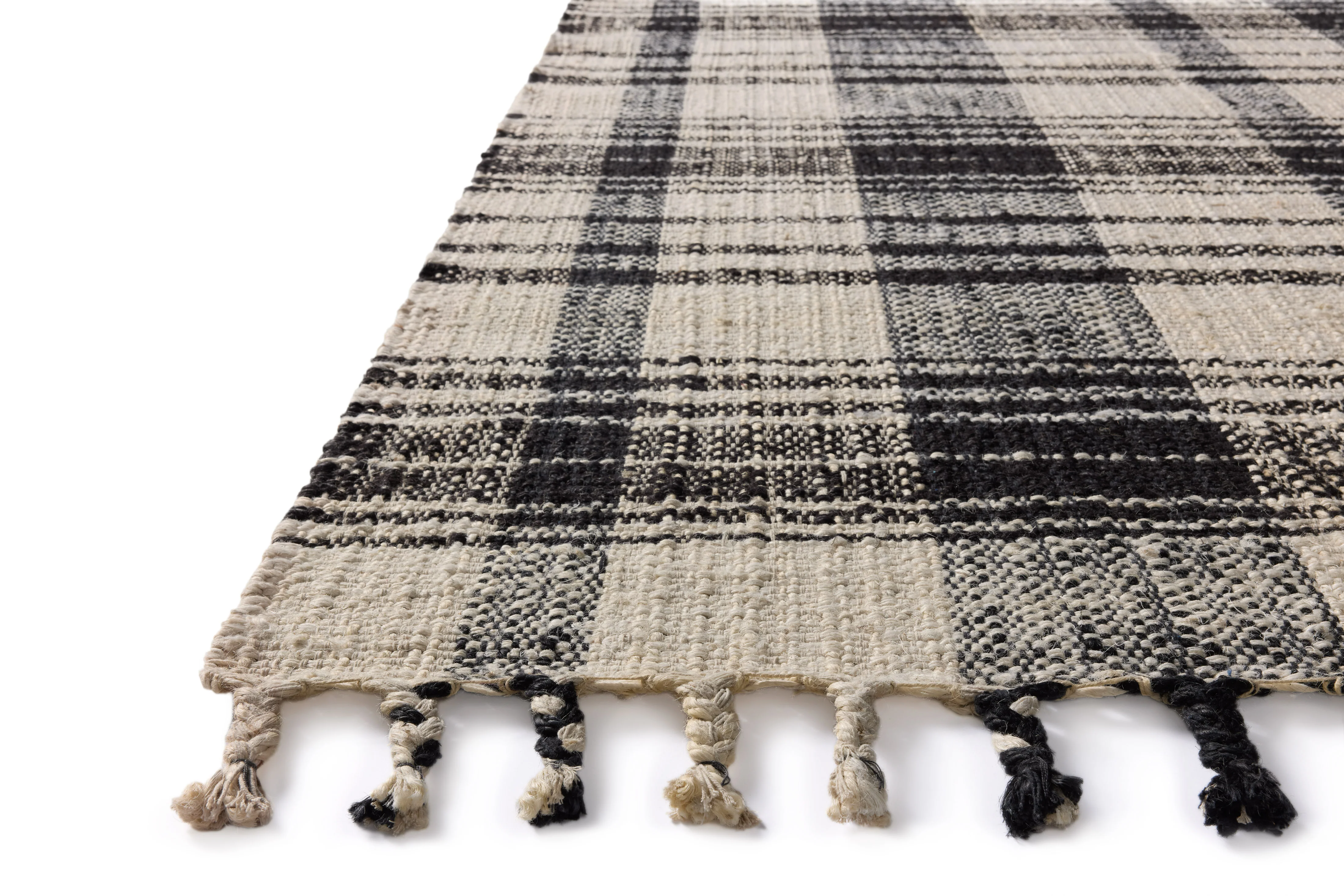 Magnolia Home by Joanna Gaines x Loloi Louie Ivory / Black Rug - Image 2