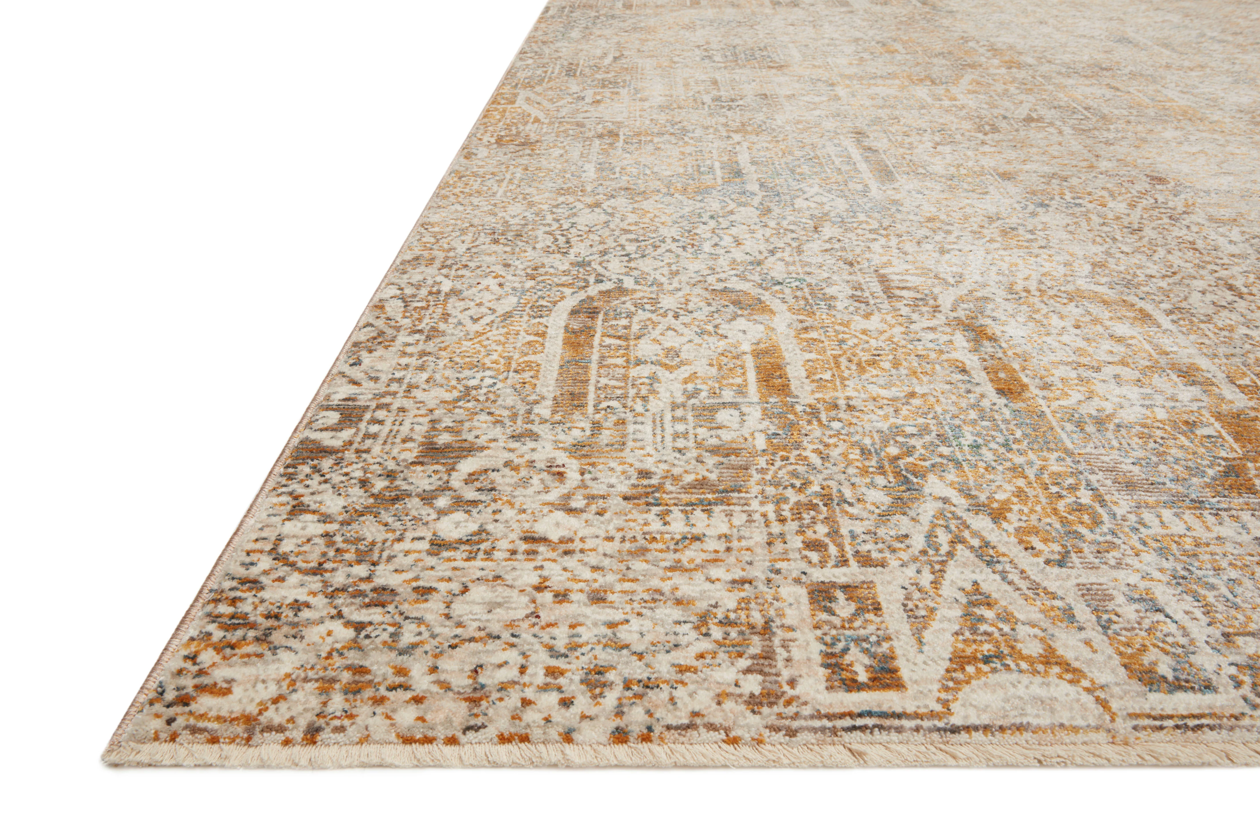 Lourdes Ivory / Orange Rug - Image 2