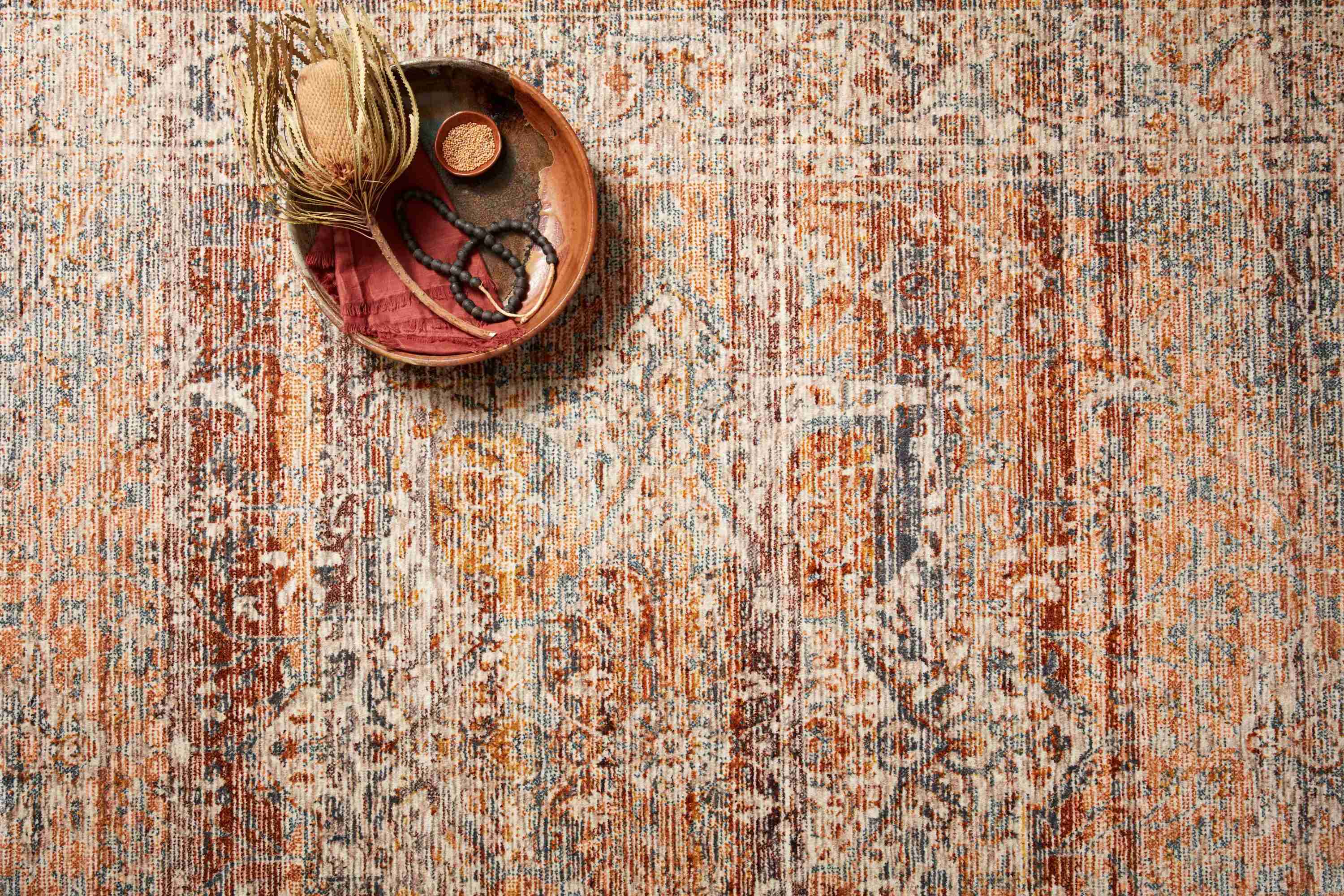 Lourdes Tangerine / Ocean Rug - Image 3