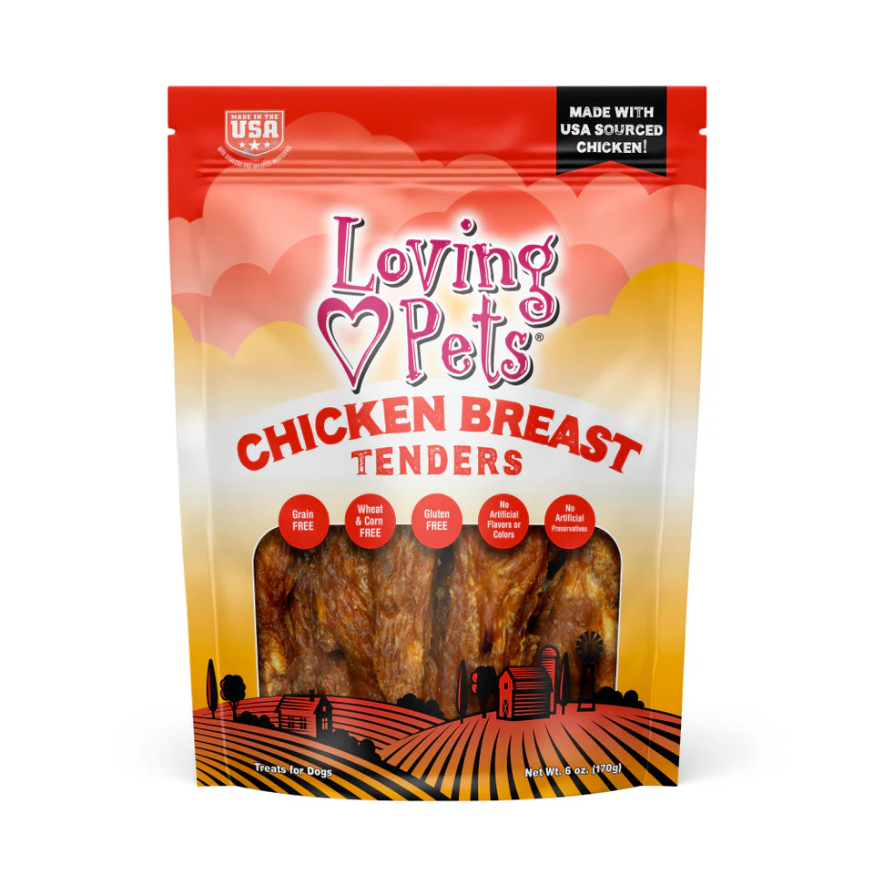 Loving Pets Chicken Breast Tenders for Dogs 6oz - Image 1