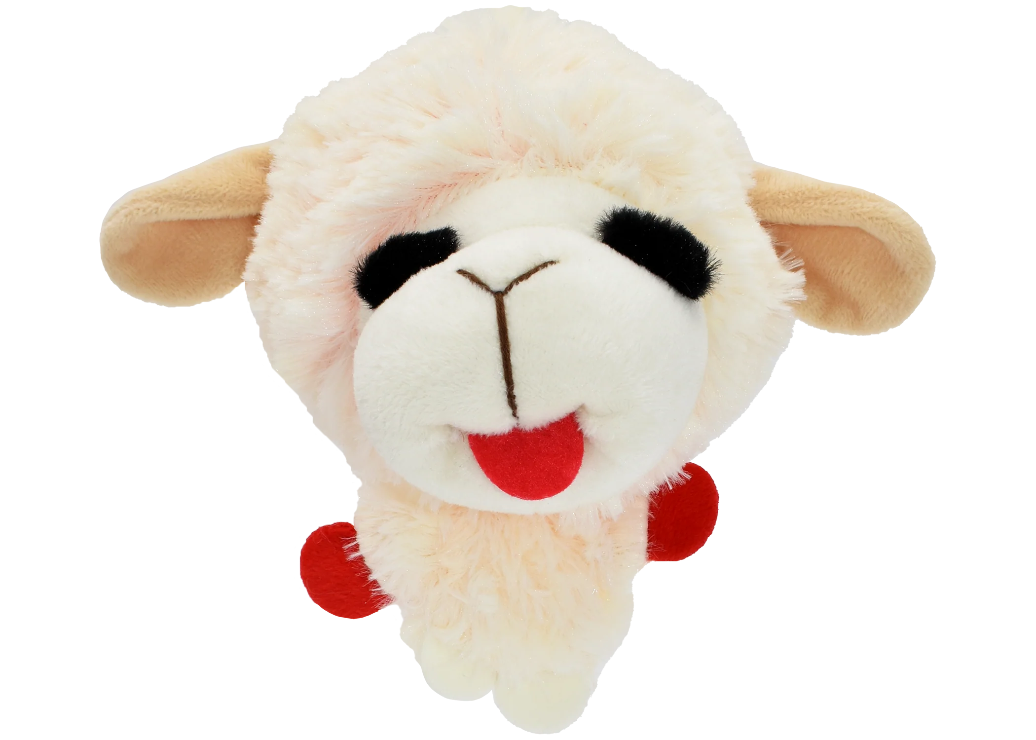 Multipet Plush Dog Toy Lamb Chop Knobby Noggin 5in - Image 1