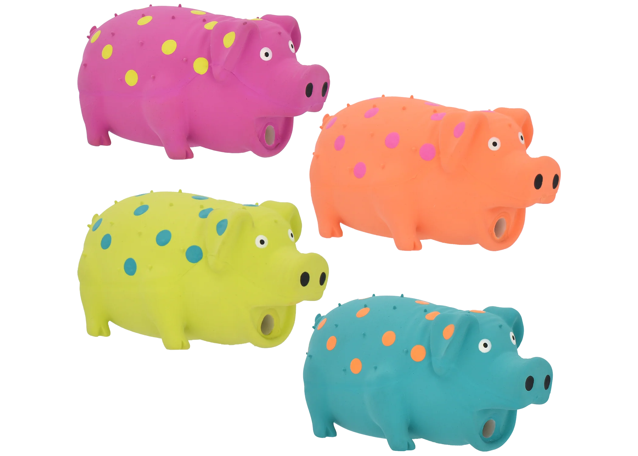 Multipet Latex Dog Toy Globlets 4in Assorted - Image 1