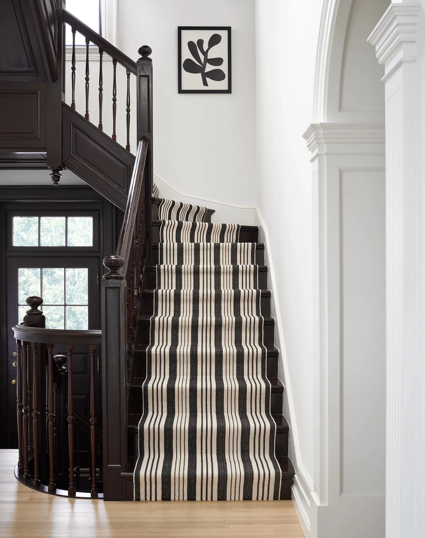 Birmingham Black Handwoven Cotton Rug - Image 3