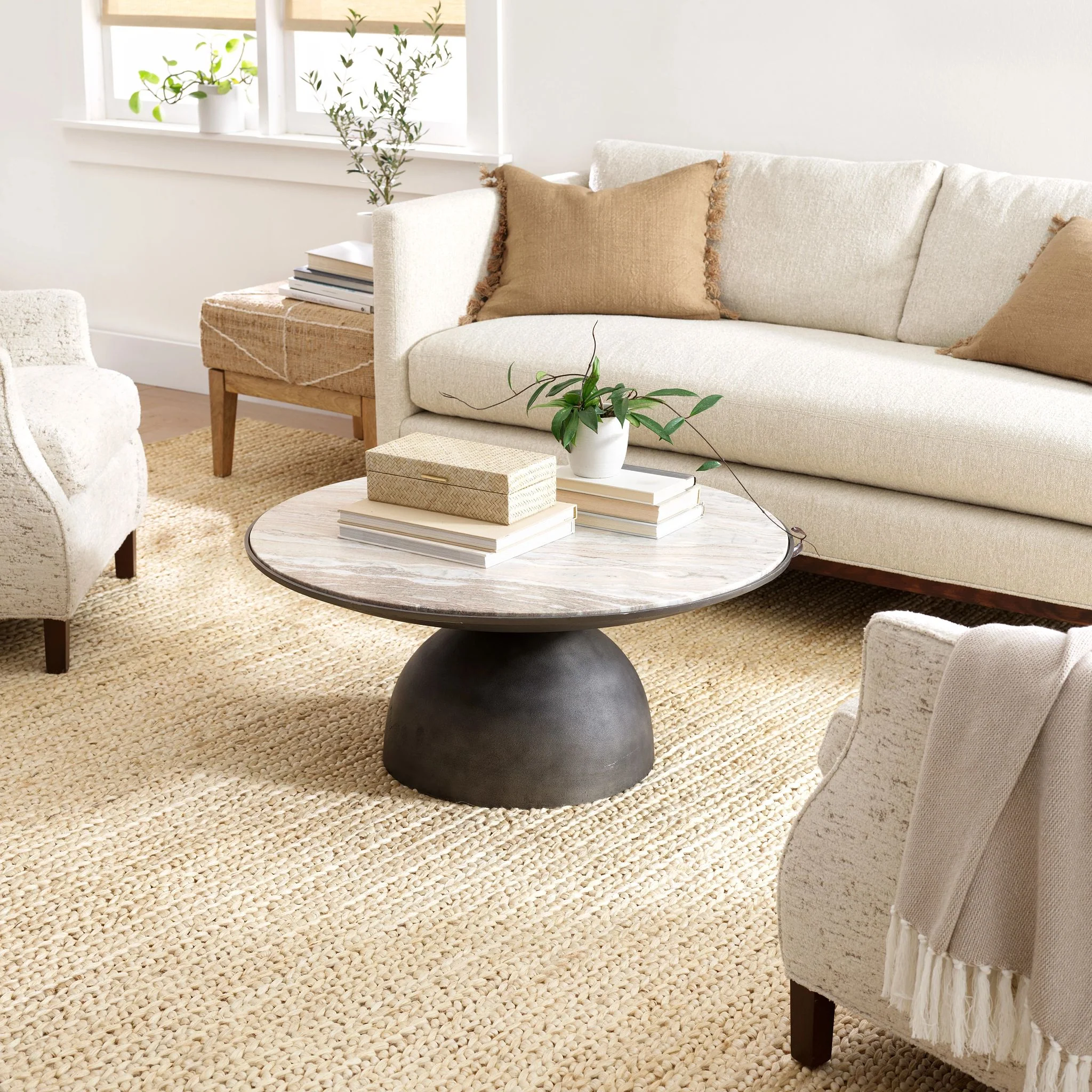 Jute Handwoven Natural Rug - Image 3