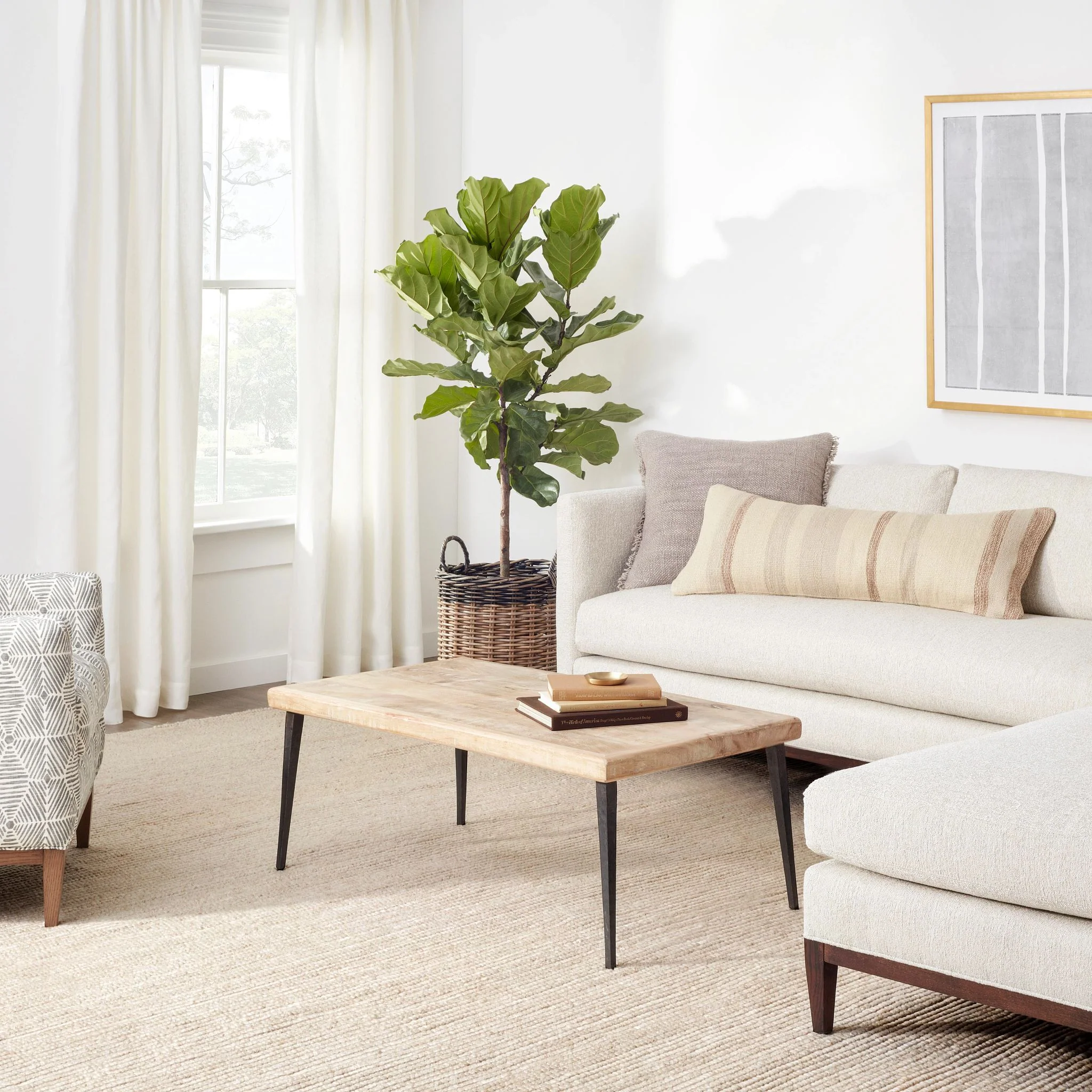 Niels Latte Handwoven Wool/Viscose Rug - Image 2