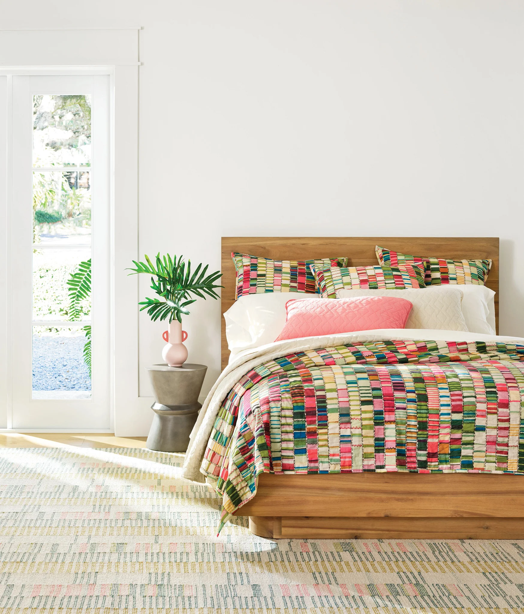 Gemma Juniper Hand Loom Knotted Cotton Rug - Image 2