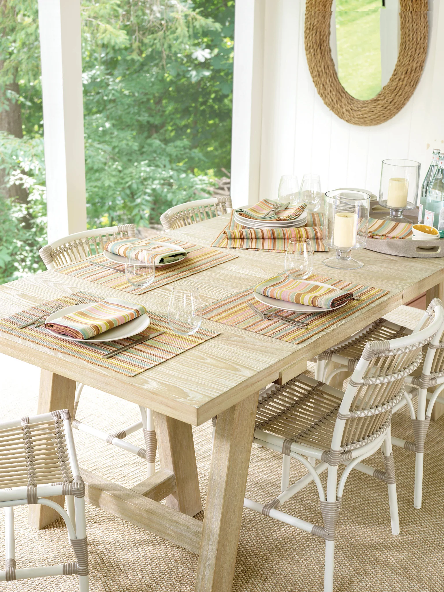 Pebble Natural Handwoven Performance Rug - Image 3