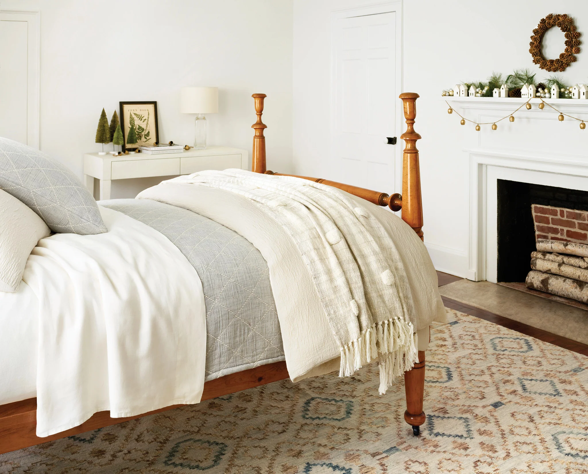 Jelly Roll Sky Handwoven Wool Rug - Image 3