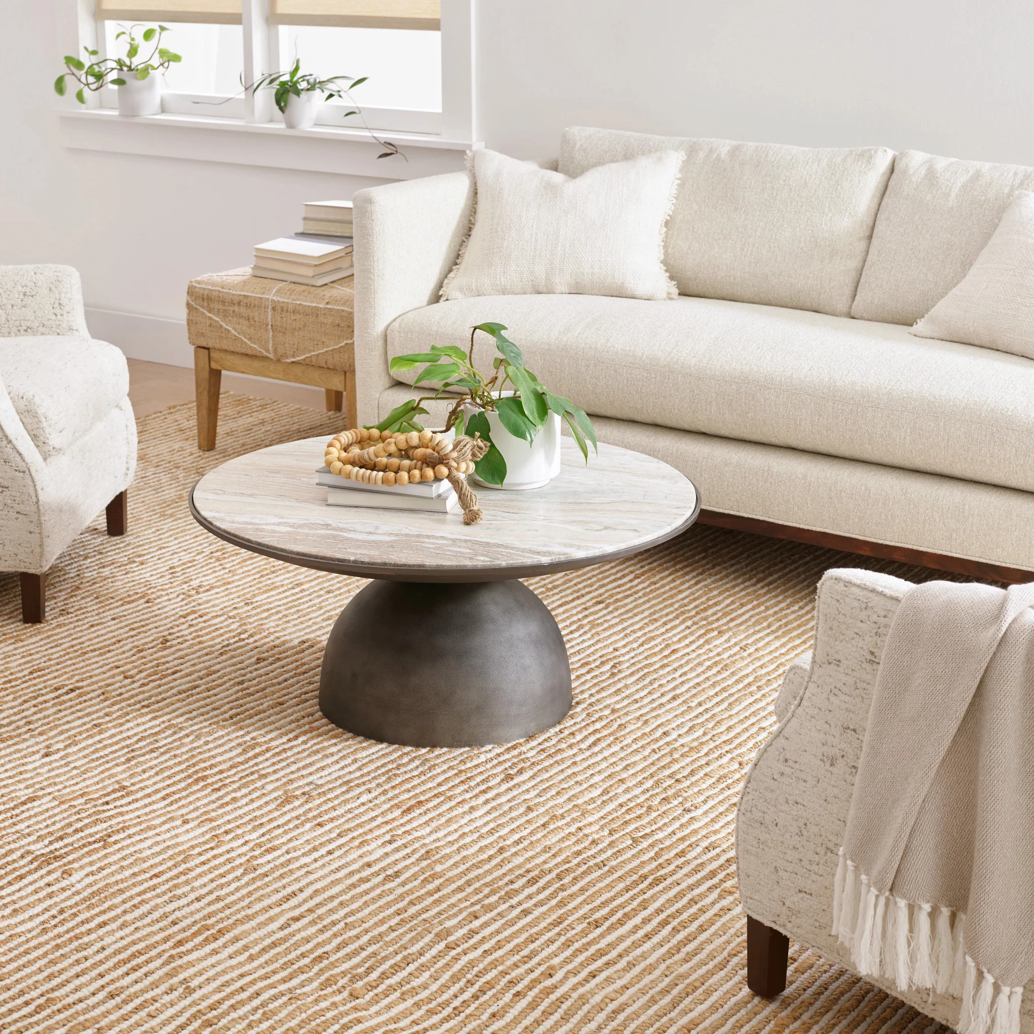 Twiggy Natural Handwoven Wool/Jute Rug - Image 3