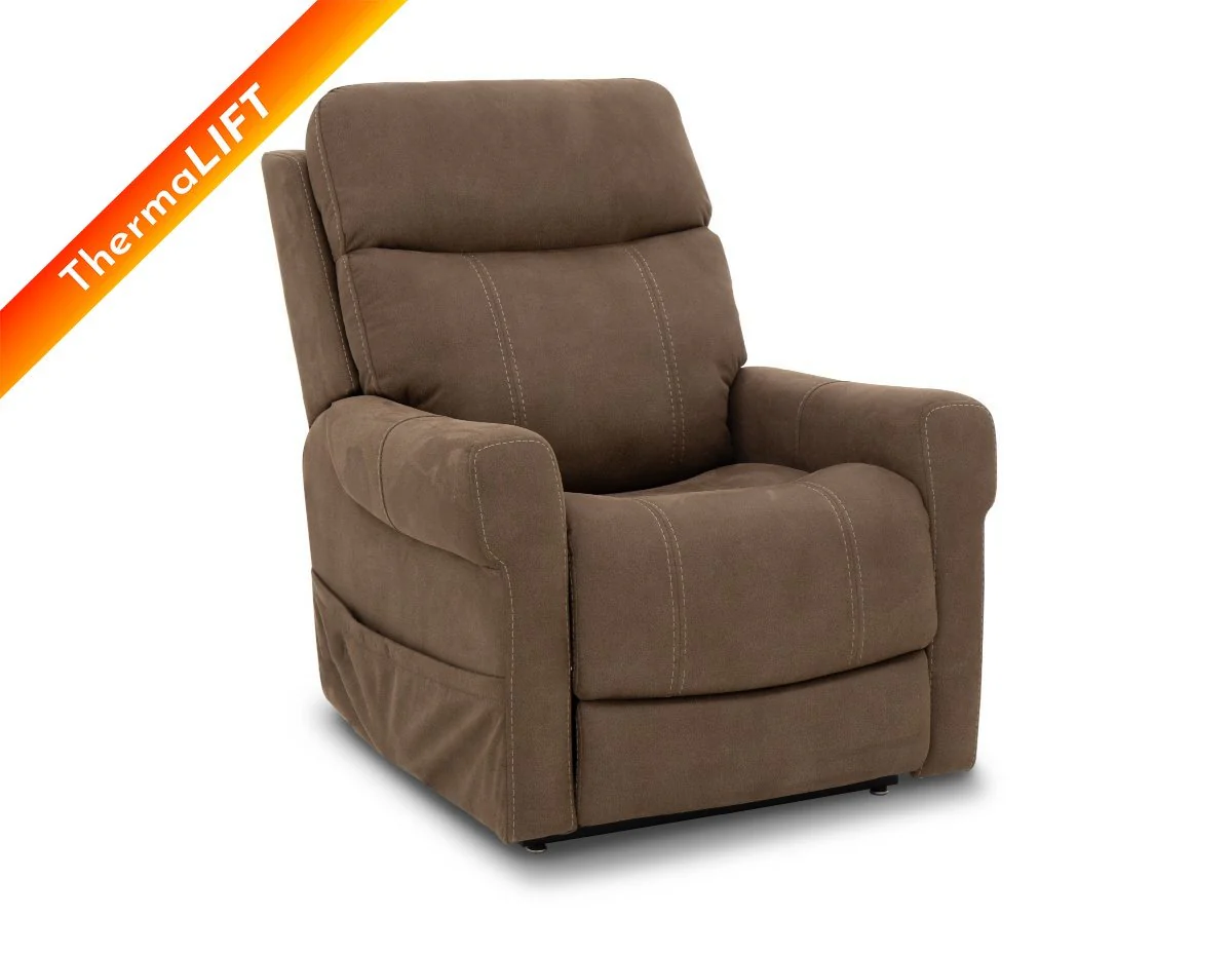 23PHLH-1444 2145-85 BarcaLounger Lloyd Stonewash Granite Power Lift Recliner