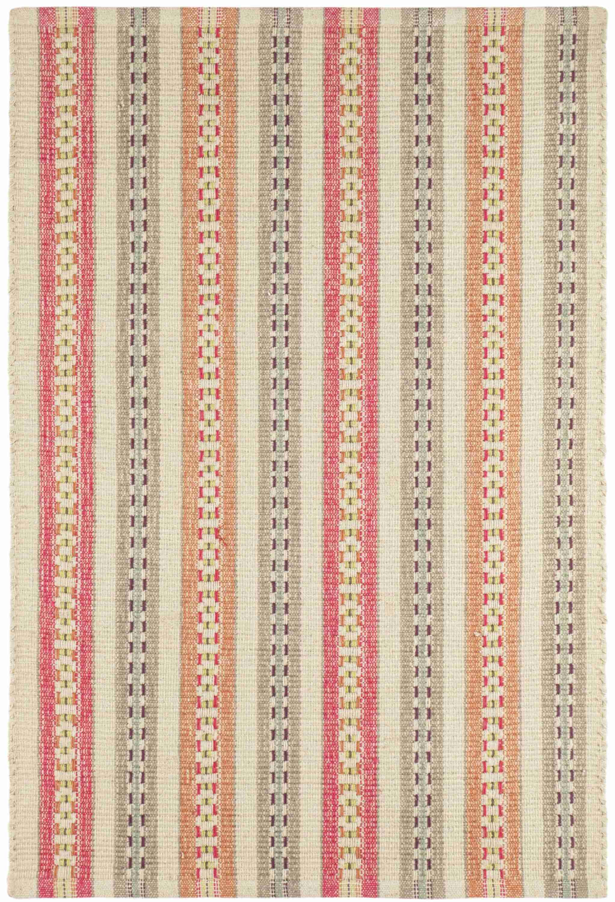 Long Slade Spice Handwoven Cotton Rug - Image 1
