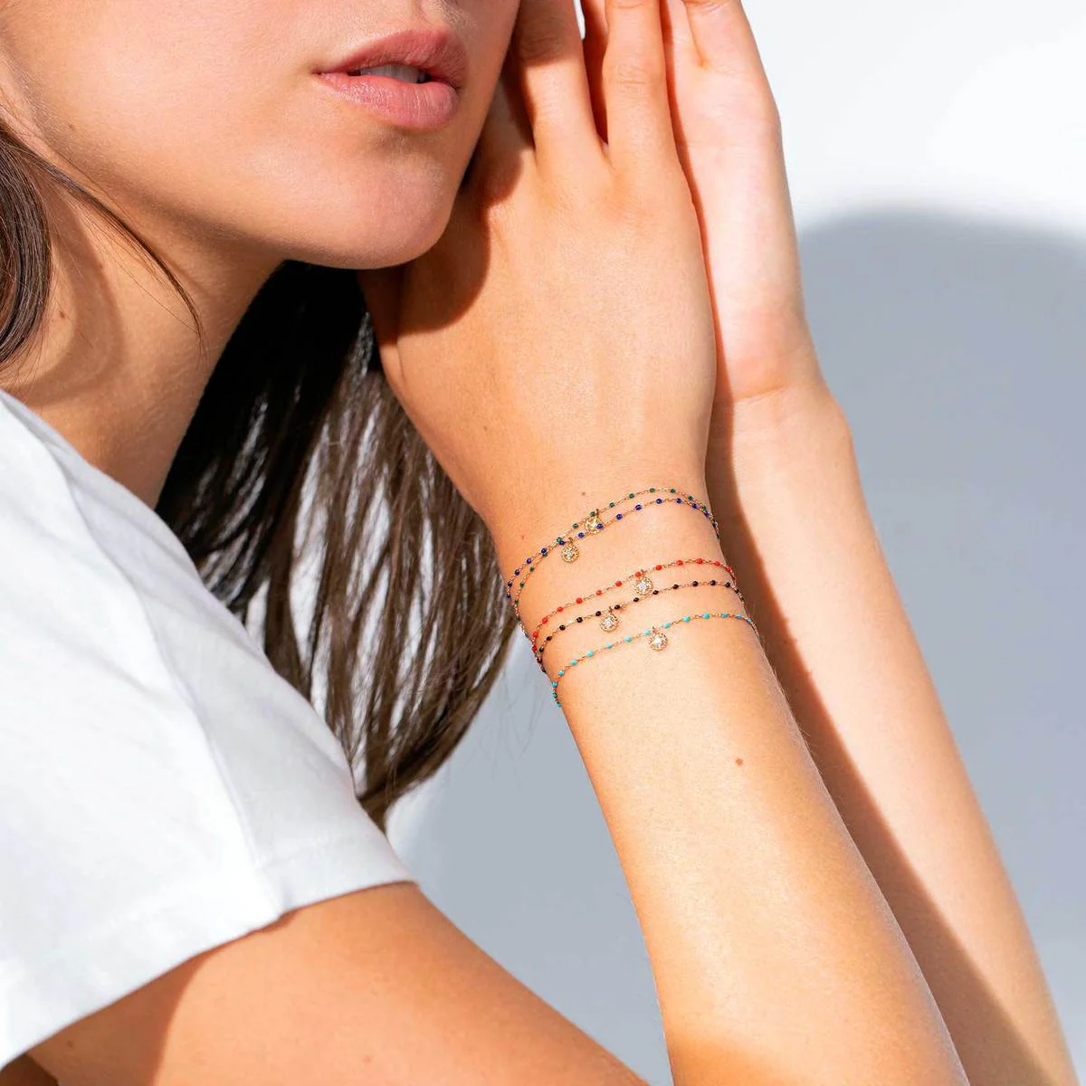 Gigiclozeau Classic Bracelet with Diamond Charm - Image 2