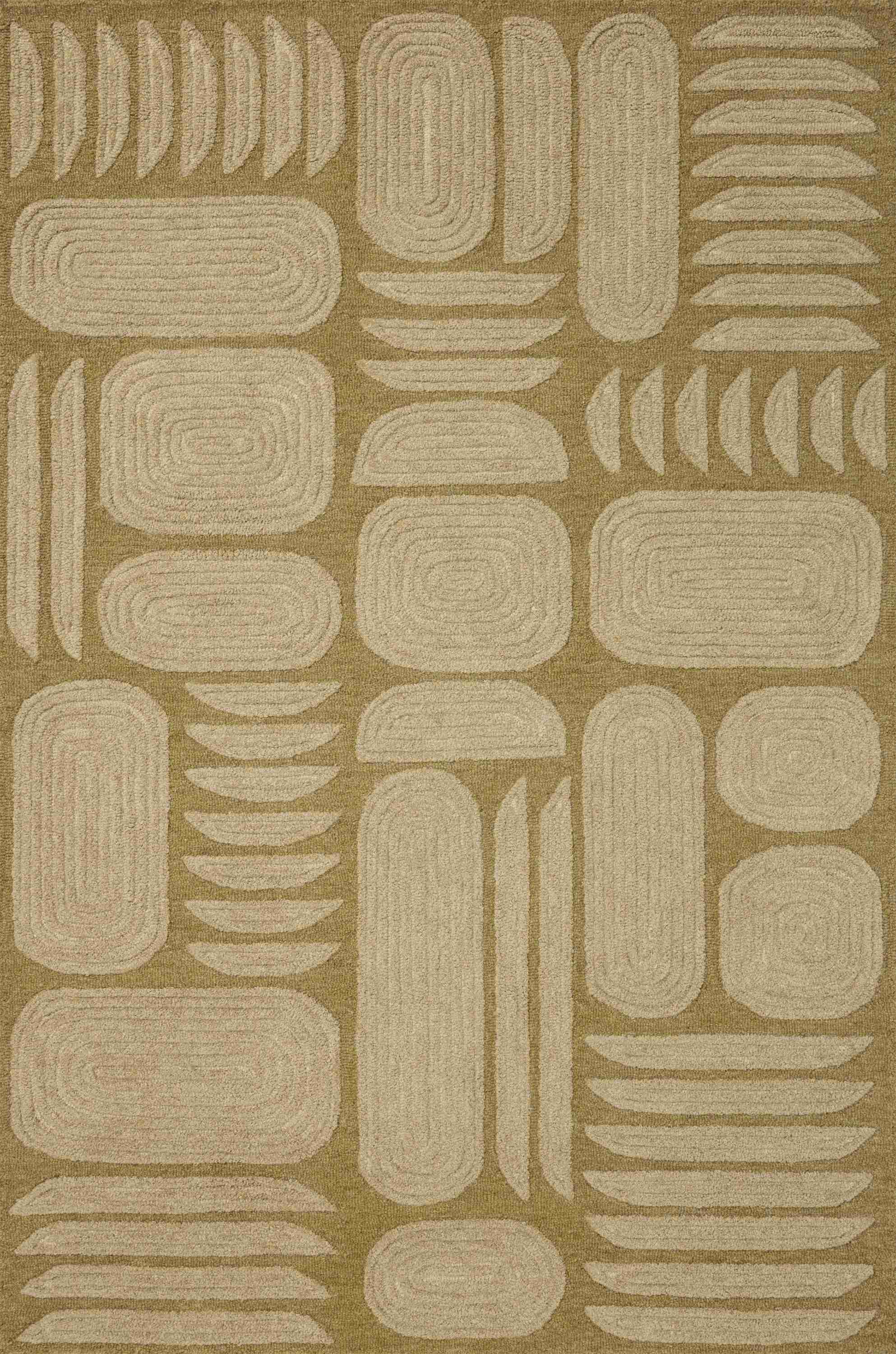 Brigette Romanek x Loloi Madi Light Olive / Oatmeal Rug