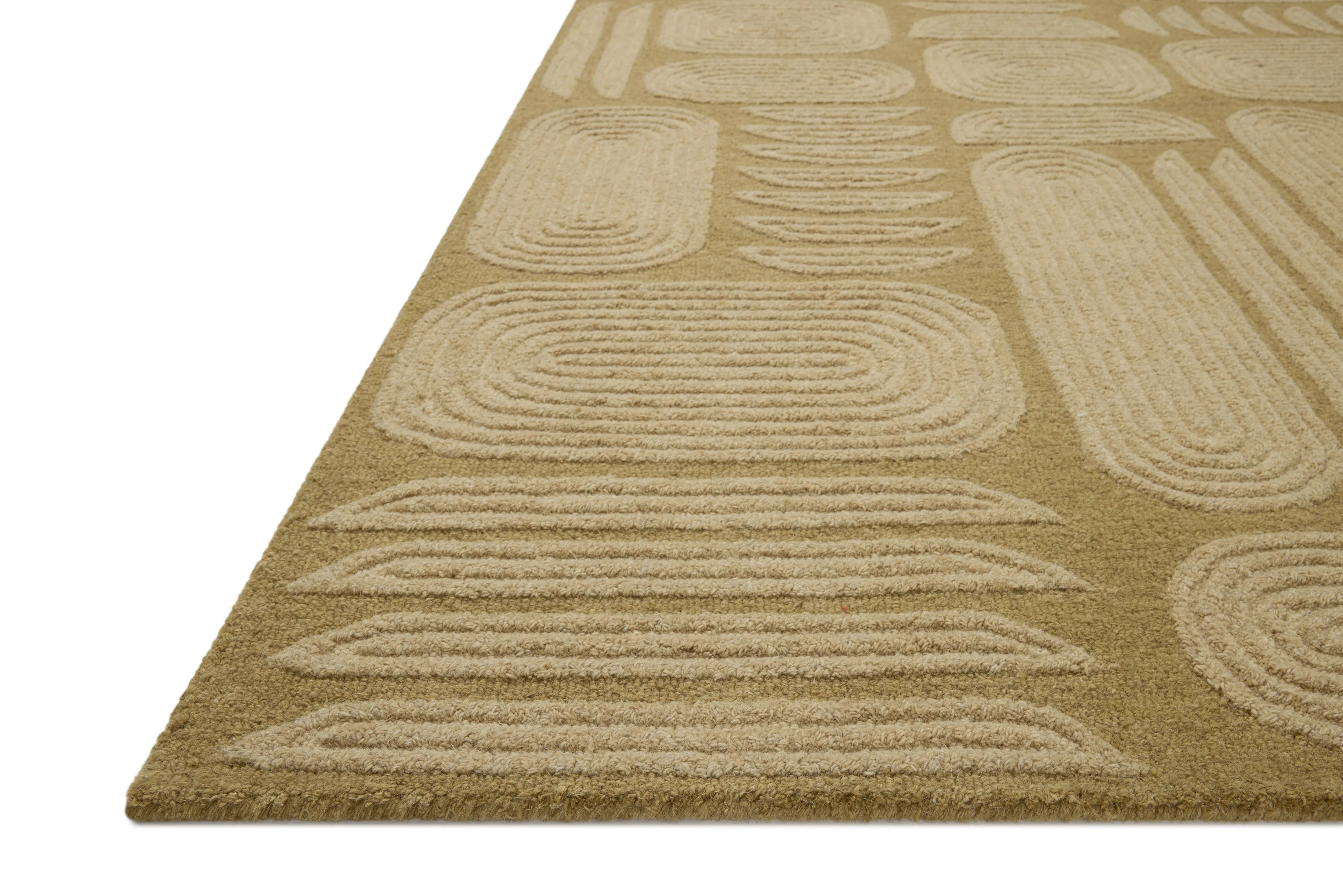 Brigette Romanek x Loloi Madi Light Olive / Oatmeal Rug - Image 2