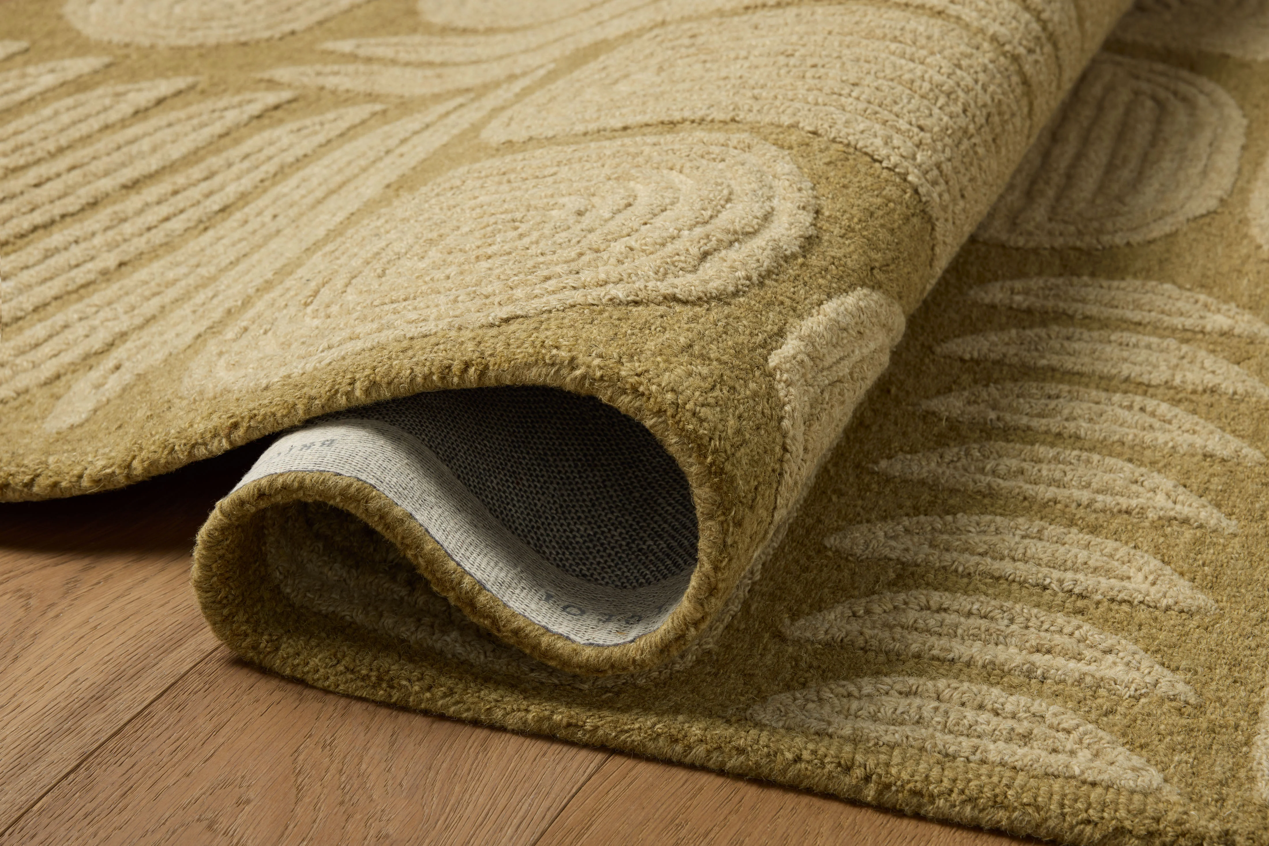 Brigette Romanek x Loloi Madi Light Olive / Oatmeal Rug - Image 3