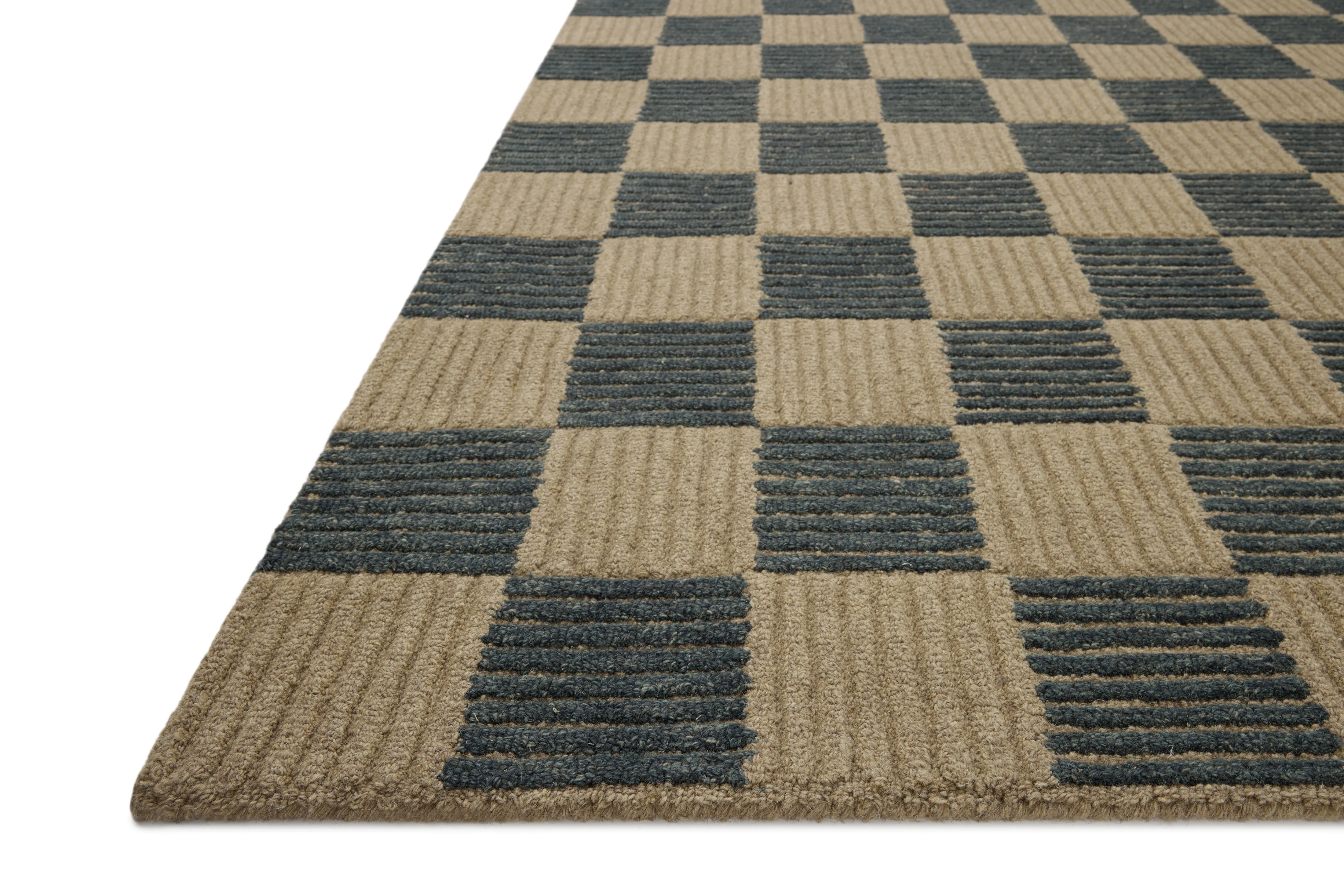 Brigette Romanek x Loloi Madi Taupe / Navy Rug - Image 2