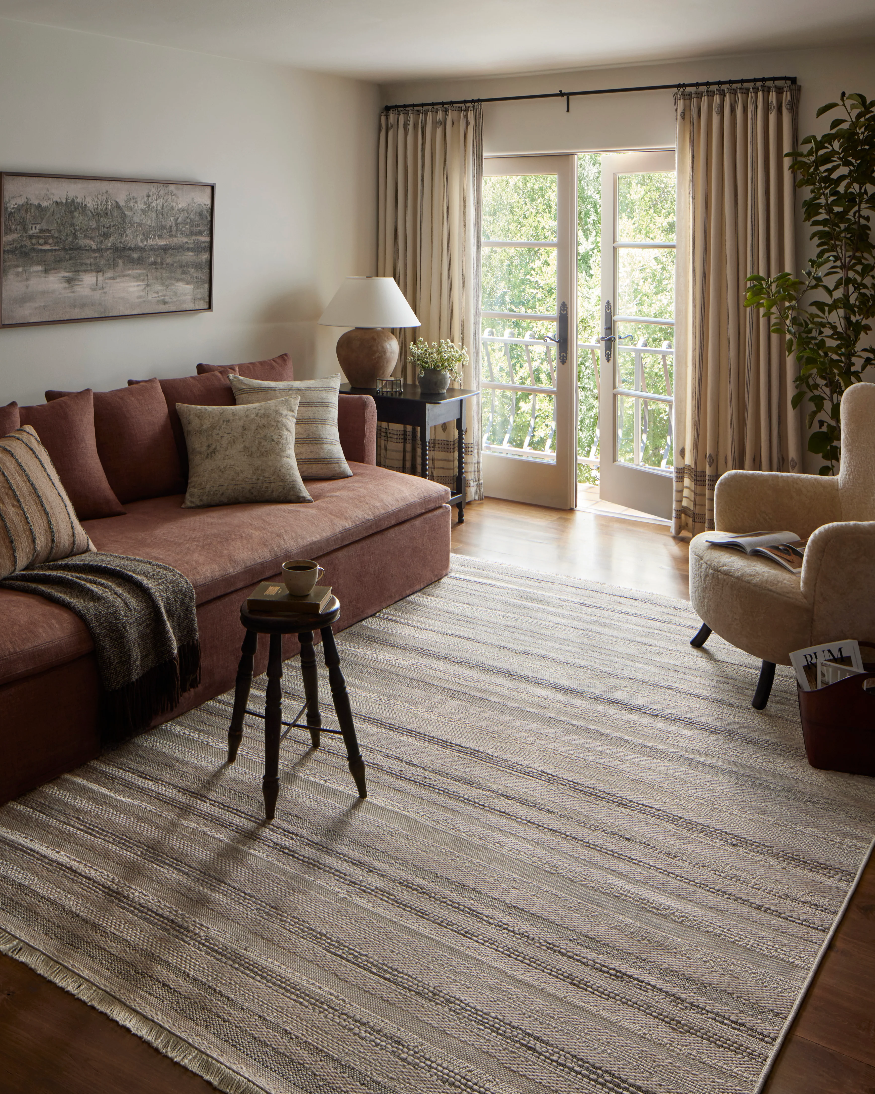 Amber Lewis × Loloi Malibu II Ivory / Dove Rug - Image 3