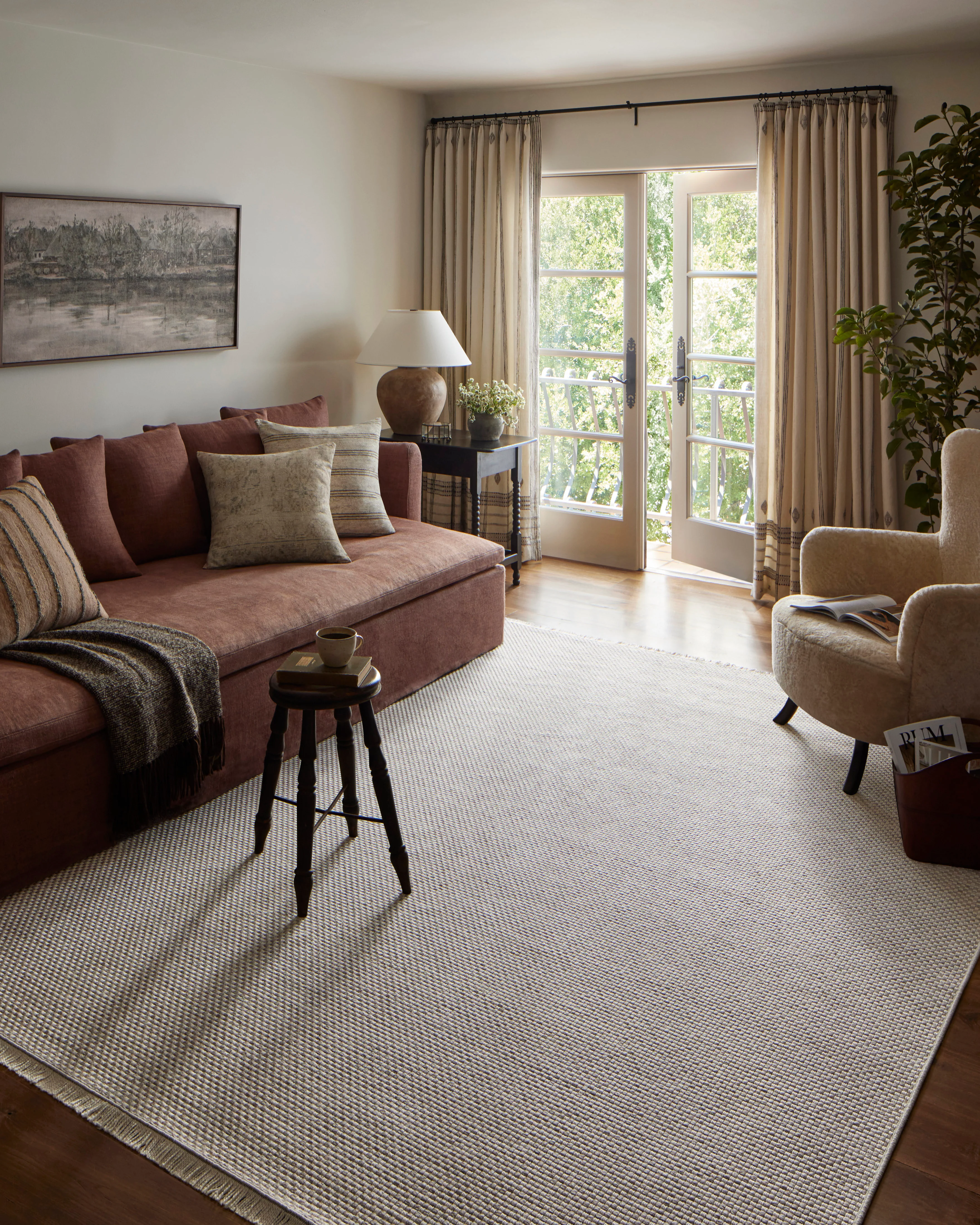 Amber Lewis × Loloi Malibu V Ivory / Dove Rug - Image 3