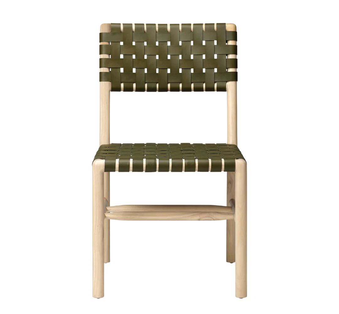 Olive Mindi Wood Dining Chair - Image 3