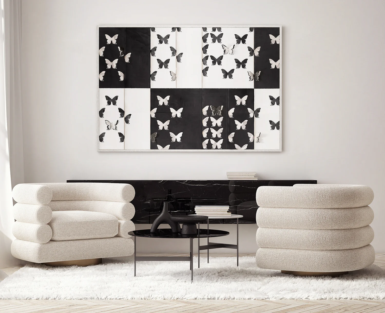 Farfalla Black and White - Image 2