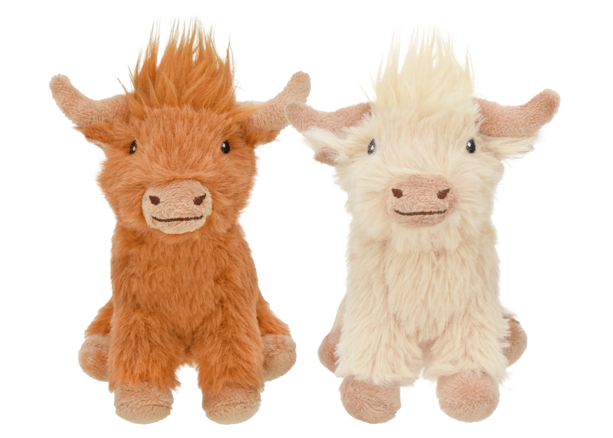 Multipet Plush Dog Toy Minipet Highland Cow 5in Assorted - Image 1