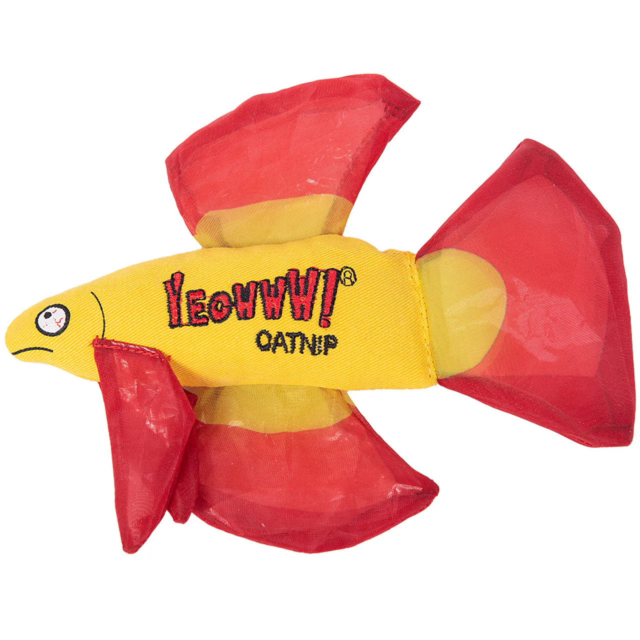 Yeowww Catnip Cat Toy Betta Fish Red - Image 1