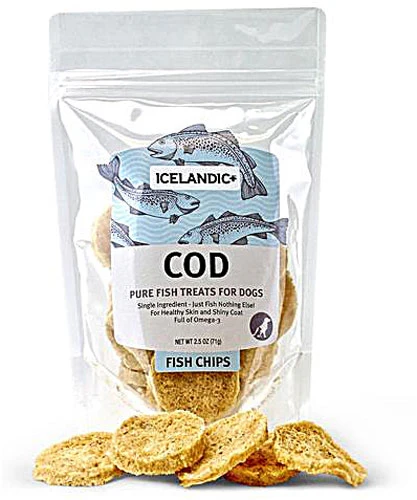 Icelandic Plus Cod Fish Chips Dog Treat - Image 1