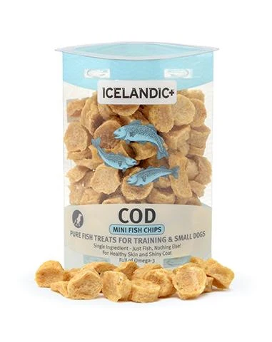 Icelandic 2.50 oz Dog Cod Fish Chips Tube Treat - Image 1