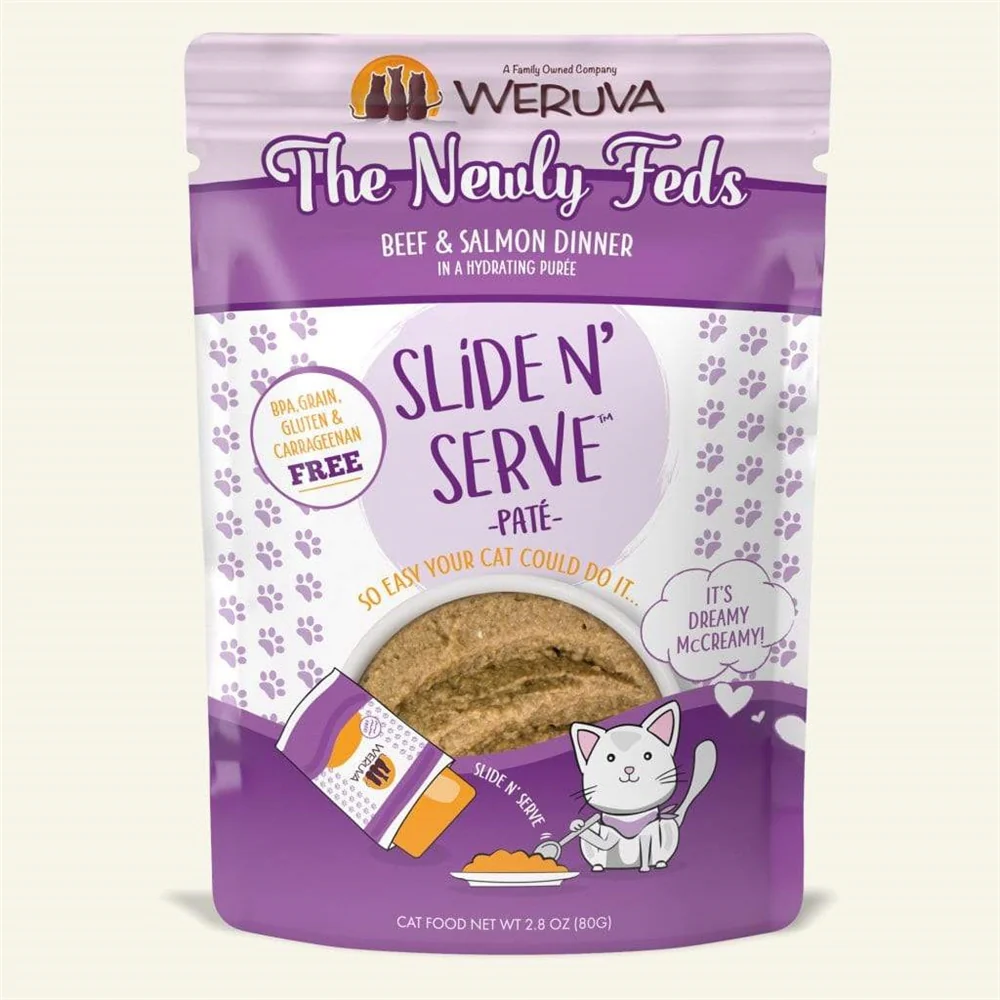 Weruva Pate 2.8oz Slide N Serve Pouch Cat food Newly Feds - Image 1