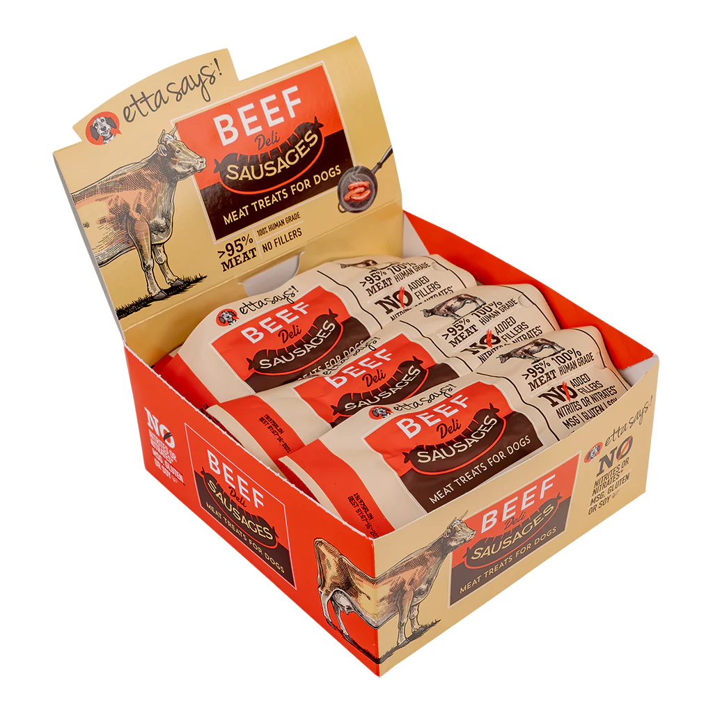 Etta Says 856595005247 1.25 oz Dog Sausage Link Beef - Image 1