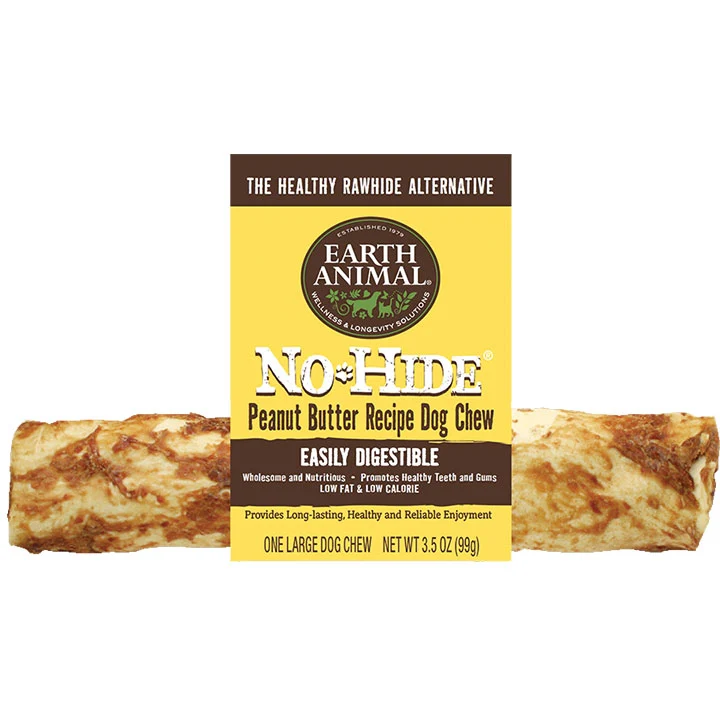 Earth Animal 11 in. No Hide Chews Peanut Butter - Image 1