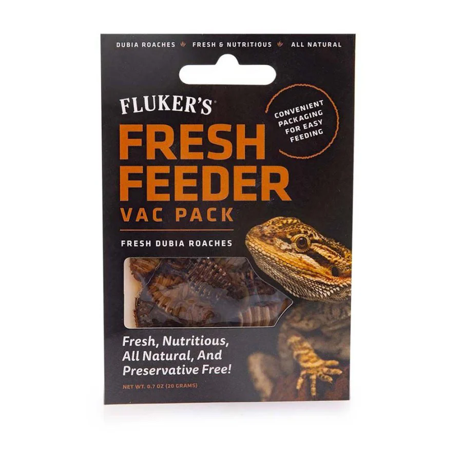 Fluker Labs 091197780127 0.7 oz Fresh Feeder Vac Pack Reptile Dubia Roaches Food - Image 1