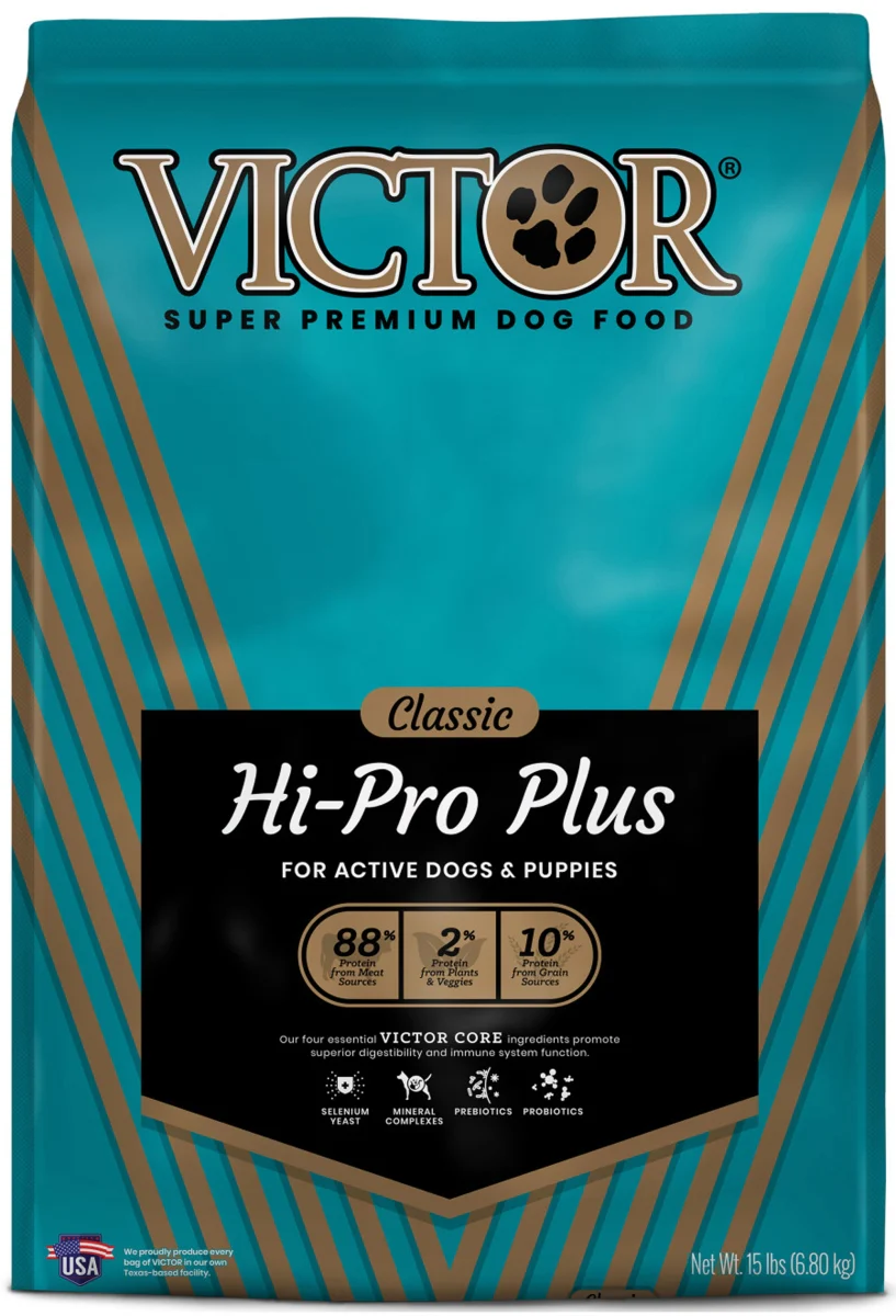 Victor Hi-Pro Plus Formula Dry Dog Food  15 lb - Image 1