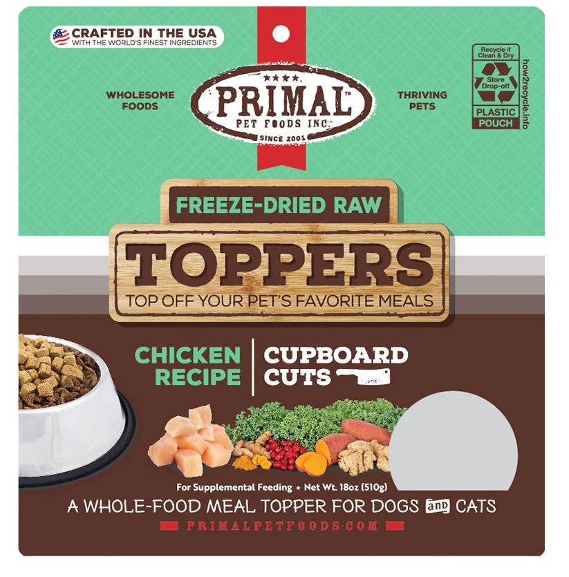Primal Raw Topper Cupboard Cuts Chicken Dog & Cat Food - 18 oz - Image 1