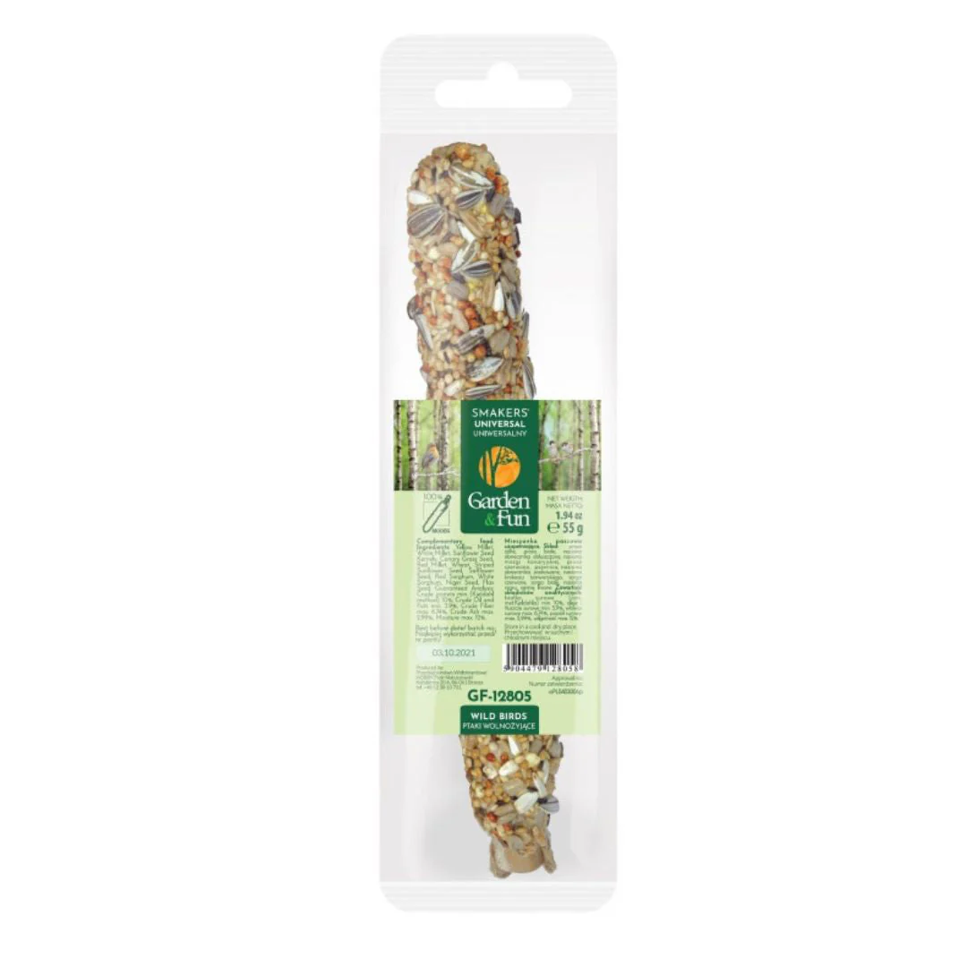 A&E Cage Vitapol 1.94oz Smakers Garden & Fun Universal Food Stick for Wild Birds - Image 1