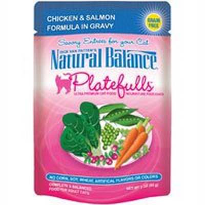 Natural Balance Platefulls Chicken & Salmon Formula in Gravy Cat Pouch - Image 1