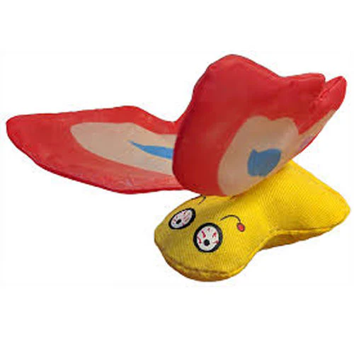 Yeowww! Butterfly Catnip Cat Toy Red - Image 1