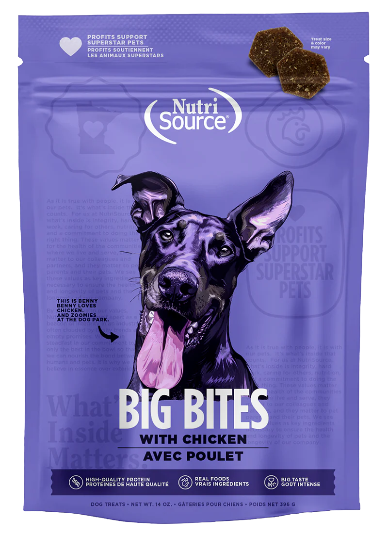 Nutrisource Element Big Bites Dog Treat 14oz Chicken - Image 1
