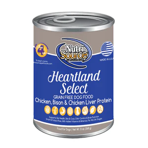 NutriSource Grain Free Canned Heartland Select Dog Food  12.3oz - Image 1