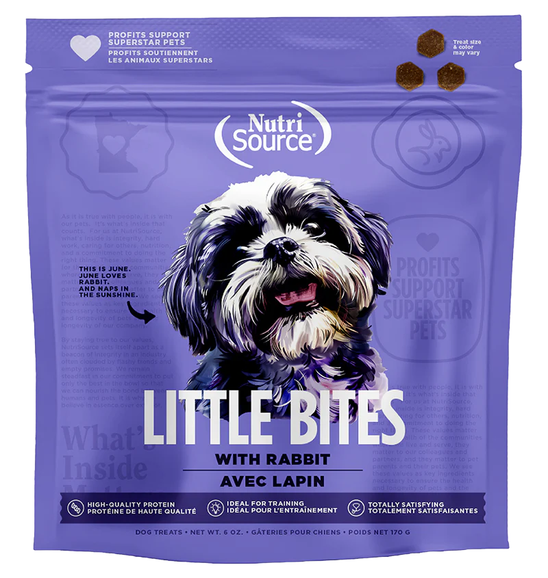 Nutrisource Element Little Bites Dog Treat 6oz Rabbit - Image 1