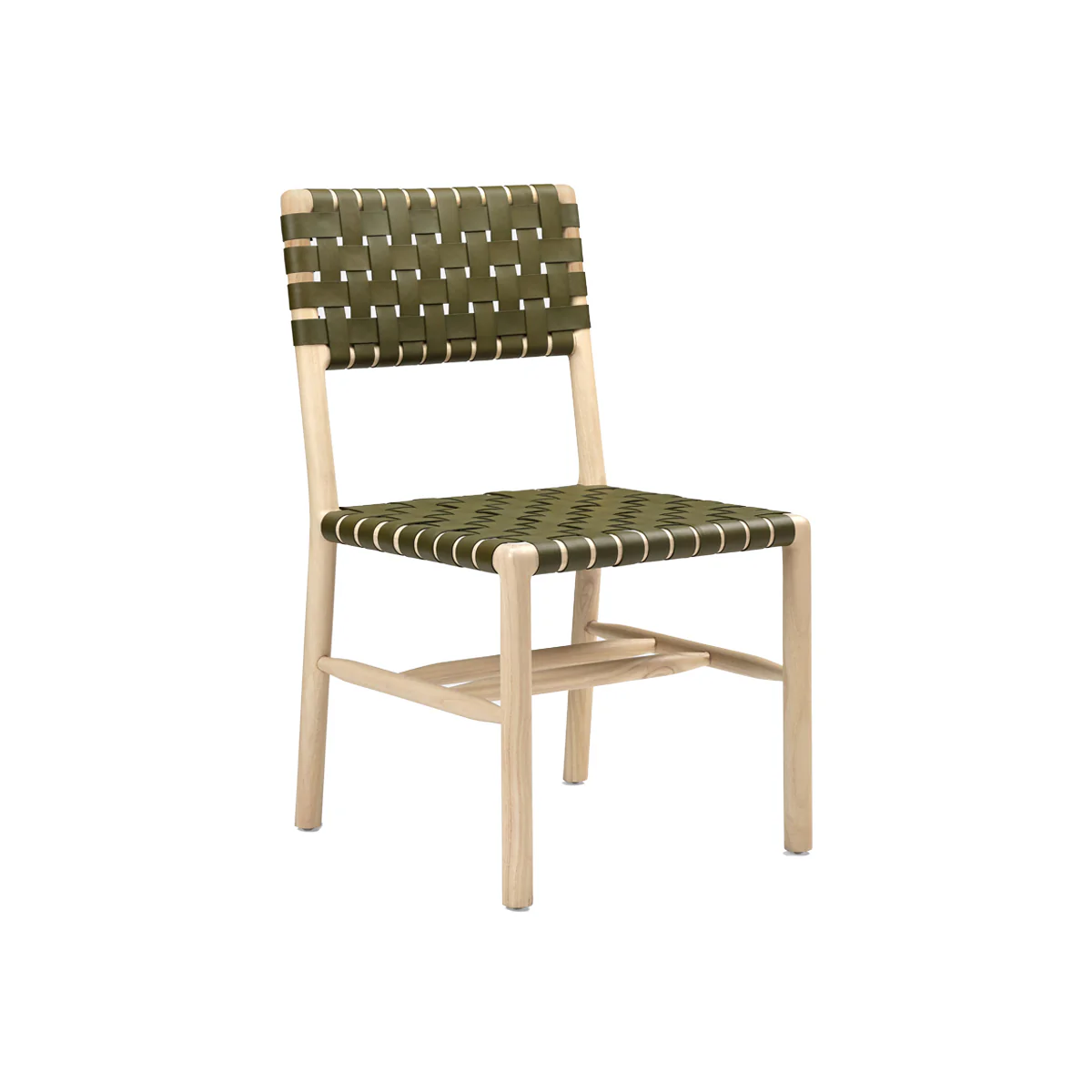 Olive Mindi Wood Dining Chair - Image 1